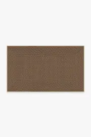 90' x 150' | Machine Washable Runner Rug | Kid & Pet Friendly | Indoor Rug | Border Braid Sand Re-Jute Rug | Ruggable