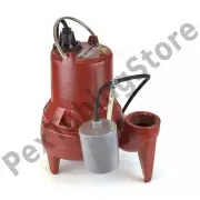 Automatic Sewage Pump w/ Wide Angle Float Switch, 10' cord, 1/2 HP, 208/230V