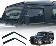 OAD4X4 Weathershields Compatible with Land Rover Defender 1993-2019, Weather Shields Window Visors Wind Deflectors Sun Rain Guard 2PCS Set