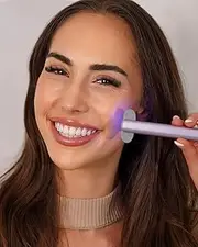 Pro LED 5-in-1 Dual Colour Facial Wand with Red and Blue light Therapy. Microcurrent Facial Device Anti-Ageing. Skincare tool for your natural radiance