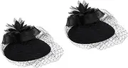 [BESTYASH] Elegant Tea Party Head for Women Comfortable Wedding Fascinator Hat Lightweight Bridal Veil Headband Chic Banquet Headdress Accessory for Special Occasions