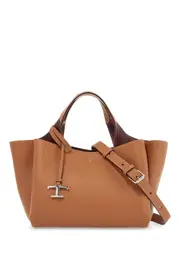 [TOD'S] TOD'S light brown calfskin mini handbag with 2 handles and shoulder strap