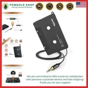 Premium Sound Quality Cassette to AUX Adapter with 3.5mm Gold-Plated Connectors
