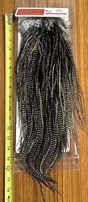 Whiting Dry Fly Rooster Saddle, Grizzly Variant, Pro Grade, Fly Tying