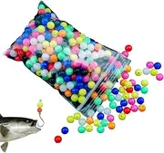 Beads for Fishing Rigs - Round Float Glow Fishing Rig Beads Fishing Lure Tackle - Fishing Bait Eggs Fishing Beads for Freshwater Saltwater Generic