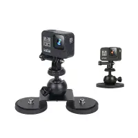 在飛比找momo購物網優惠-【LOTUS】GOPRO DJI 強磁包膠吸盤支架 小號 副