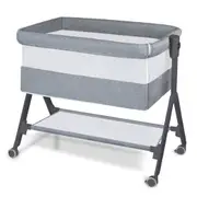 Aria Bedside Bassinet In Graphite - Sleep Close To Your Baby