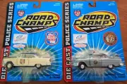 2 Vintage Road Champs 1:43 Police Cars Still Carded North Carolina & Wisconsin