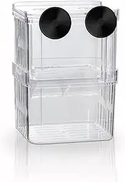 Breeding Box for Fish Tank, Aquarium Hatchery Incubator Breeder Box, Isolation Divider Hatching Boxes for Small Baby Fishes Shrimp Clownfish and Guppy(7.9x6.9x10.8 cm)