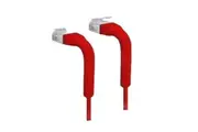 8ware Cable Single Unit Cat6 RJ45 90 Degree 7m Red Ethernet Cable Both End Bendable to 90 Ultra-Thin 3mm Diameter