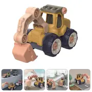 Educational Toy Car Simulated Engineering Shape Design Assemble Child