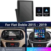 9.7" Vertical Android 13.0 Stereo Radio NAV GPS For 15-19 Fiat Doblo w/ Carplay