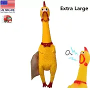 16 in Fun Pet Dogs Shrilling Rubber Chicken Chew Sound Squeeze Screaming Durable