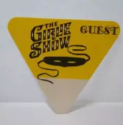 Madonna The Girlie Show Vintage 1993 Cloth Backstage Pass Pop Music Yellow