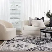 Brand Ventures Mansour Aztec Grey Geometric Rug