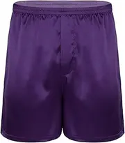 [TiaoBug] Men's Silk Satin Frilly Boxers Shorts Sleepwear Underwear Nightwear Pyjamas Panties