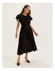 [REVIEW] Lotus Midi Dress in Black