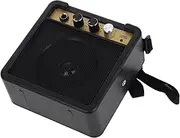 Angoily 1 Set Electric Guitar Amplifier Mini Megaphone Mini Speaker Bass Amp Bass Guitar Amplifier Tube Guitar Amp Portable Guitar Amp Spark Amp Portable Amp Speaker Amp Metal Black