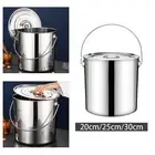 201 Stainless Steel Stockpot Large Soup Pot for Boiling Strew Simmer Induction