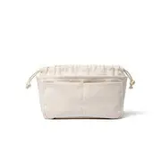 Canvas Drawstring Bag Organizer Beige - S