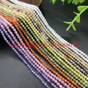 Natural Faceted Multicolor Zircon Gemstones Round Loose Beads 15" Jewelry Making