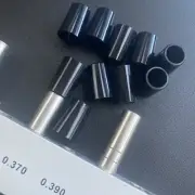 Iron / Wedge ferrules 10pcs Black Parallel Tip Ferrules