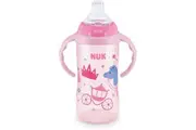 NUK Large Learner Cup 8+ Months Kingdom Flowers BPA Free Leak & Spill Proof Bottle 300ml