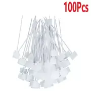 100Pcs Zip Ties Write on Ethernet RJ45 RJ12 Wire Power Cable Label Mark Tags G