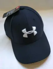UNDER ARMOUR KID'S BLACK STRETCH TO FIT CAP, SIZE M (4-6 YRS)