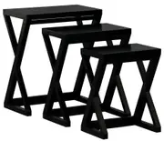 Manhattan Nesting Table - Set of 3 - Black