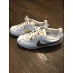 NIKE阿甘鞋白底金勾23.5號(二手)無鞋盒