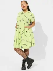 Torrid Disney NBC Oogie Nightmare Before Christmas Dress Green Hooded NWT New 6X