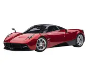 PAGANI HUAYRA RED MET. W/ SILVER WHEELS 1/12 MODEL CAR BY AUTOART 12234