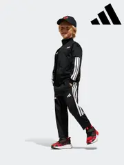 adidas Black Marvel Spider-Man Tiro Tracksuit (E67444) | $115
