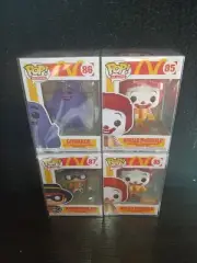 Funko Pop McDonald's Lot Of 4 Ronald McDonald Hamburglar Grimace