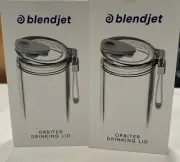 Two BlendJet Orbiter Drinking Lids Next Gen-blender Lids New