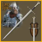 LORD OF THE RINGS- ANDURIL, FLAME OF THE WEST, SWORD OF ARAGORN (w WALL PLAQUE)