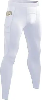 [SPVISE] Men's Compression Pants Workout Leggings Running Tights Cool Dry Athletic Baselayer Pants for Basketball Yoga Cycling