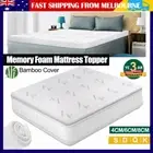 Bamboo cover Memory Foam Mattress Topper Pads Bedding Pad Mat All Size 4/6/8CM