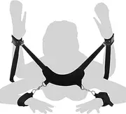 BDSMS Bed Restraints Kit Sex Toys Wrist Leg Restraint Straps Hand & Ankle Cuffs Adults Bed Sex Bondage Restraints Set Sex Play for Couples