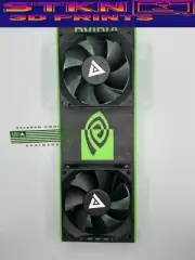 ⚡ Nvidia Tesla K80 ⚡Fan Adapter with 2x Apevia AF58S-BK Fans Personal AI