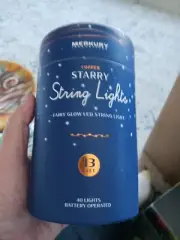 Mercury Starry String Lights Copper Wire 13 Ft. NEW
