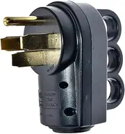 MagiDeal 50 Amp Male RV Replacement Plug for Camper Trailer NEMA 14-50P with Easy to Grip Handle Professional Heavy Duty 125/250V