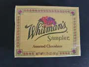 Whitman's Sampler Assorted Milk & Dark Chocolate, Collector Sample Boxes 1.75 Oz