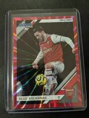 2019-20 Chronicles Soccer Donruss Press Proof Red Laser 5 Sead Kolasinac 11/99