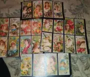 24 Vintage Lady Flower Ephemera Tags Junk Journal Scrapbooking