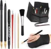 Scratch Art Tools, 9 Pcs Scratching Drawing Tools Set: Artist Glove, Tools...