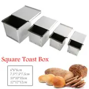 Non-stick Toast Bread Cake Baking Mold Loaf Tin Bakeware Pan Mould With Lid Hot
