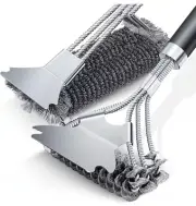 2pcs Grill Brush for Outdoor Grill, Stainless Grill Cleaner Brush and Scraper...