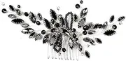 PLAFOPE Crystal Hair Comb for Brides Elegant Wedding Hair Accessories with Shiny Decor Lightweight and Comfortable for Special Occasions Bridal Headpiece for Lasting Beauty and Compliments